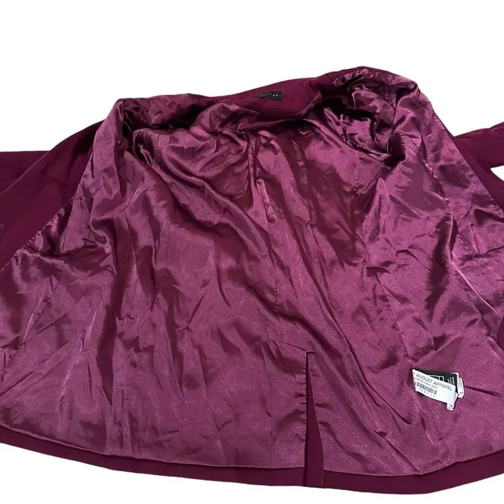 RTR Endless Rose Purple‎ Pink Single Breasted Long Sleeve Blazer Sz L